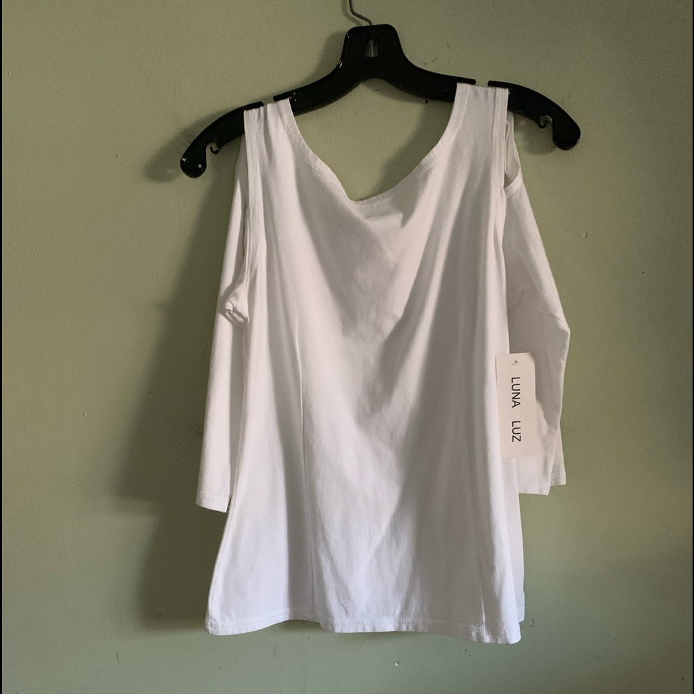 LUNA LUZ SHIRT/ BRAND NEW/ GREY / WHITE